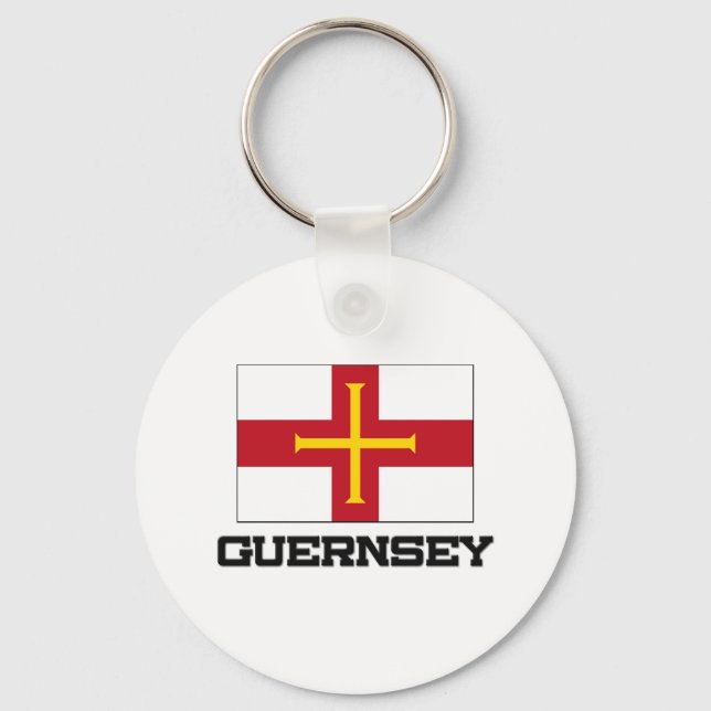 Llavero Bandera de Guernsey (Anverso)