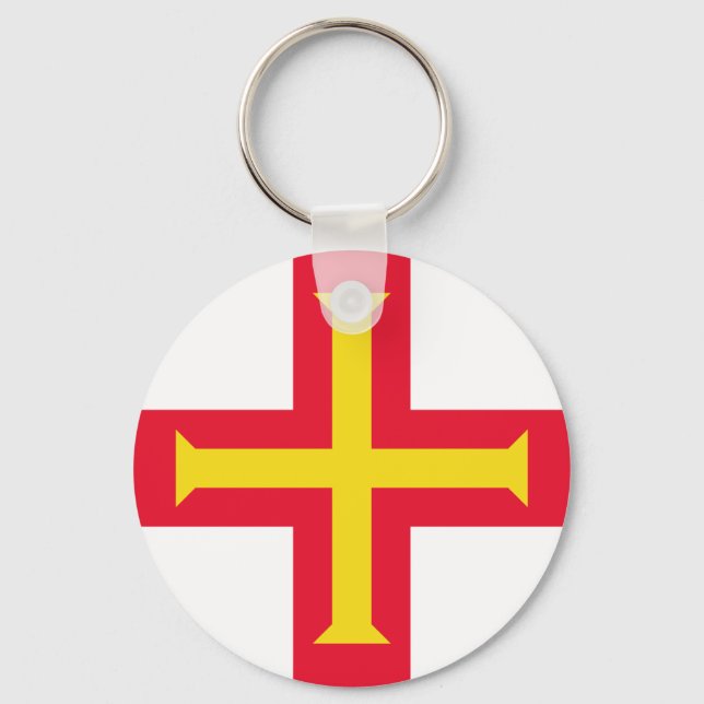 Llavero Bandera de Guernsey (Anverso)