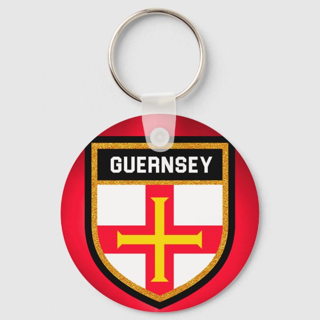 Llavero Bandera de Guernsey (Anverso)