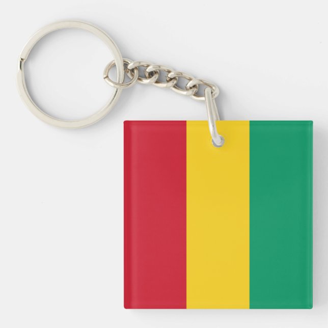 Llavero Bandera de Guinea (Frente)