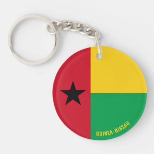 Llavero Bandera de Guinea-Bissau encantando al patriótico