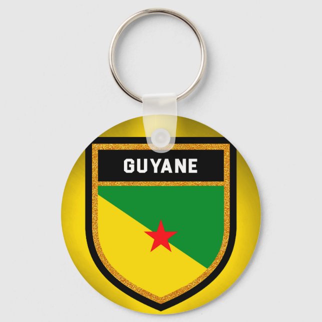 Llavero Bandera de Guyana Francesa (Anverso)