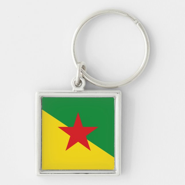 Llavero Bandera de Guyana Francesa (Frente)