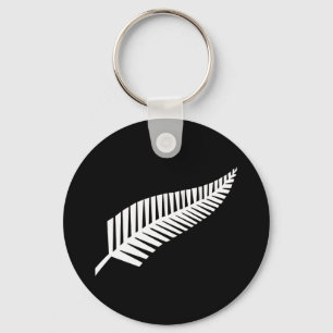 Llavero bandera de helecho plateado (NZ)