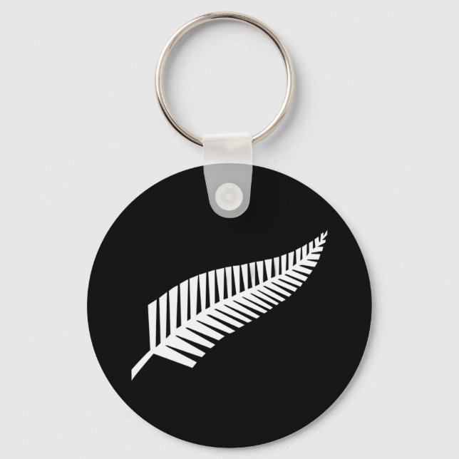 Llavero bandera de helecho plateado (NZ) (Anverso)