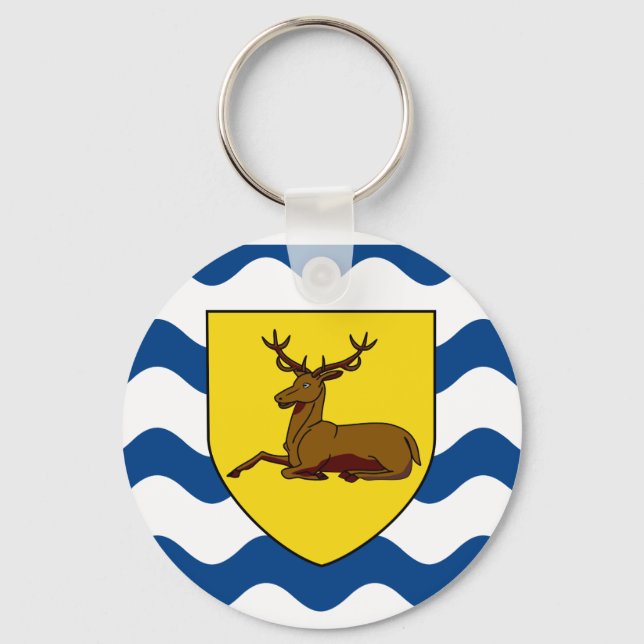 Llavero Bandera de Hertfordshire Keychain (Anverso)