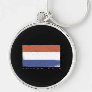 Llavero Bandera de Holanda con Países Bajos Textos