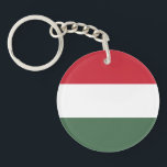 Llavero Bandera de Hungría<br><div class="desc">Bandera patriótica de Hungría</div>