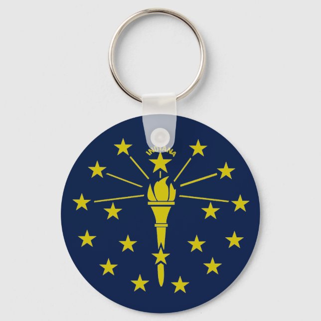 Llavero Bandera de Indiana (Anverso)