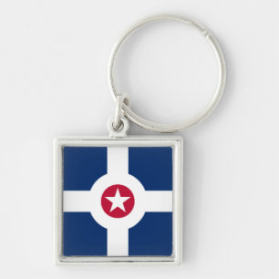 Llavero Bandera de Indianápolis, Keychain de Indiana
