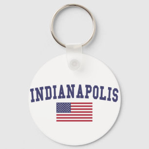 Llavero Bandera de Indianapolis los E.E.U.U.
