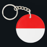 Llavero Bandera de Indonesia<br><div class="desc">Bandera patriótica de Indonesia.</div>