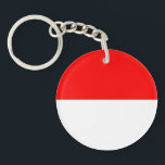 Llavero Bandera de Indonesia<br><div class="desc">Bandera patriótica de Indonesia.</div>