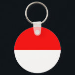 Llavero Bandera de Indonesia<br><div class="desc">Bandera patriótica de Indonesia.</div>