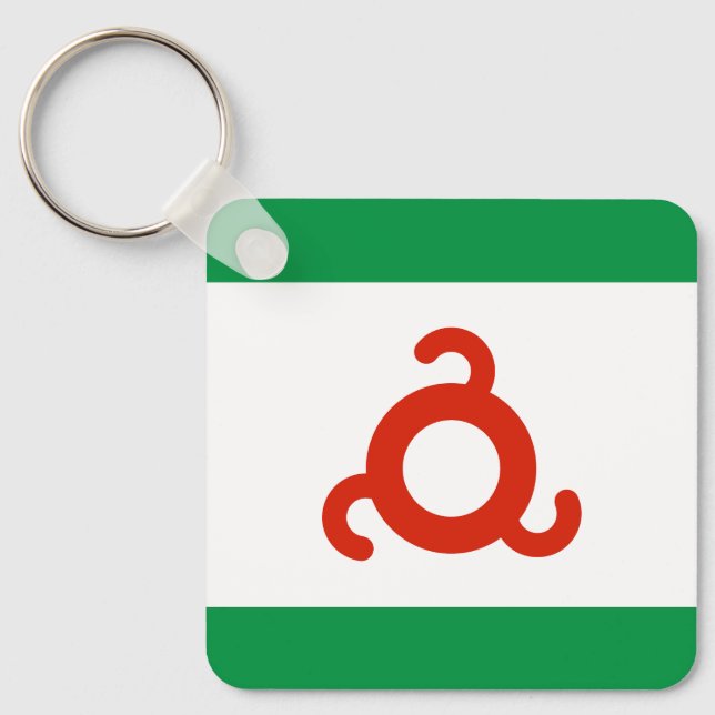 Llavero Bandera de Ingusetia (Anverso)