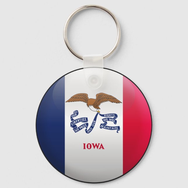Llavero Bandera de Iowa (Anverso)