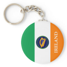 Bandera de Irlanda con escudo de armas