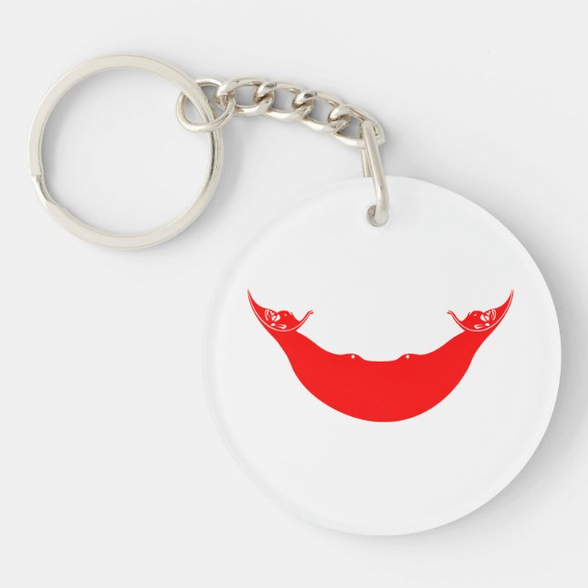 Llavero Bandera de Isla de Pascua (Frente)