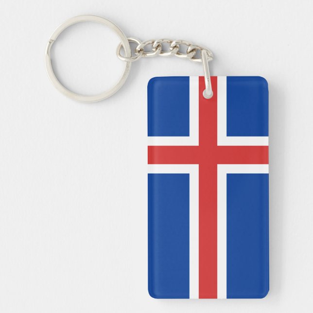 Llavero Bandera de Islandia (Frente)