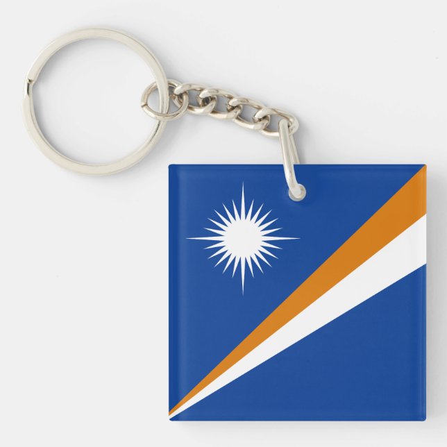 Llavero Bandera de Islas Marshall (Frente)