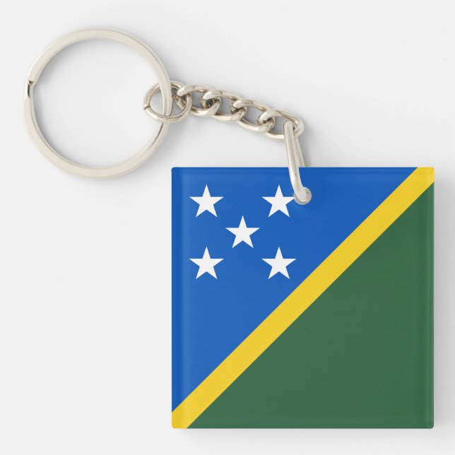 Llavero Bandera de Islas Salomón (Frente)