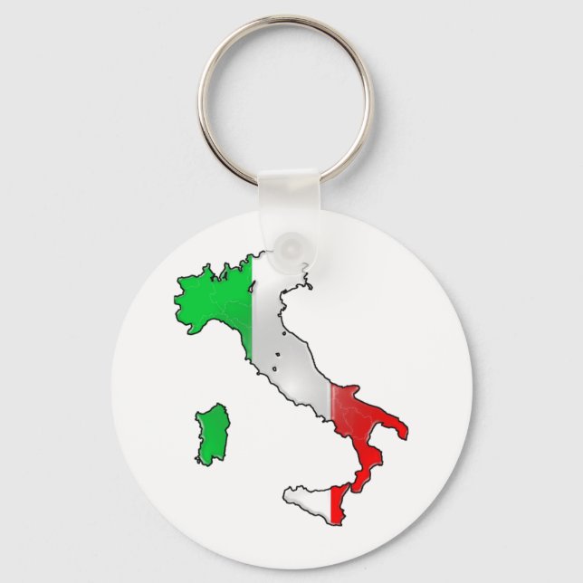 Llavero Bandera de Italia (Anverso)