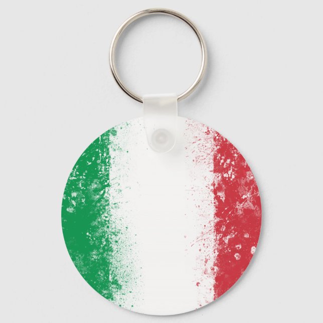 Llavero Bandera de Italia (Anverso)
