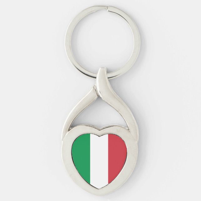 Llavero Bandera de Italia (Anverso)