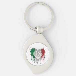 Llavero Bandera de Italia del amor