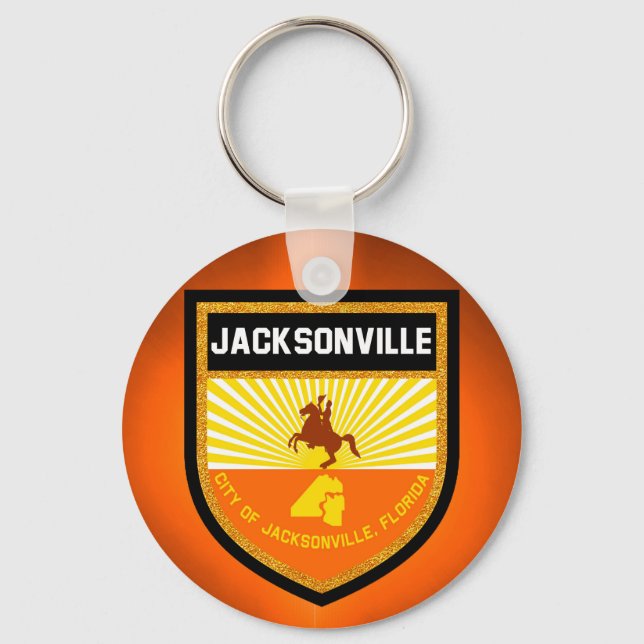 Llavero Bandera de Jacksonville (Anverso)