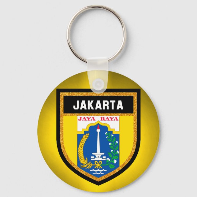 Llavero Bandera de Jakarta (Anverso)