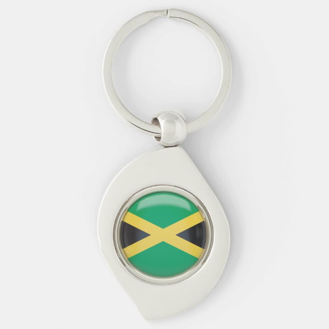 Llavero Bandera de Jamaica (Anverso)