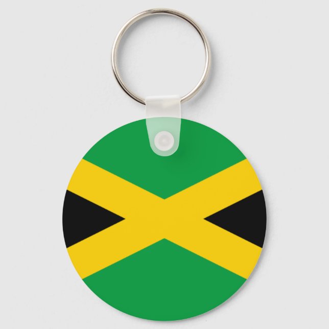Llavero Bandera de Jamaica - Bandera jamaiquina (Anverso)