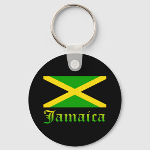 Llavero Bandera de Jamaica, negra, verde y amarilla