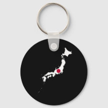 Bandera de Japón en el mapa