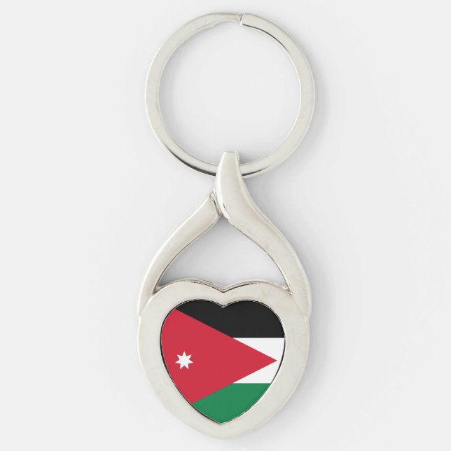 Llavero Bandera de Jordania (Anverso)