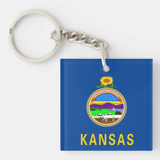 Llavero Bandera de Kansas (Frente)