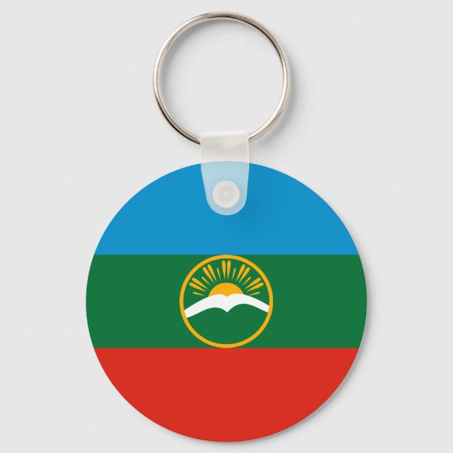 Llavero Bandera de Karachay Cherkessia (Anverso)