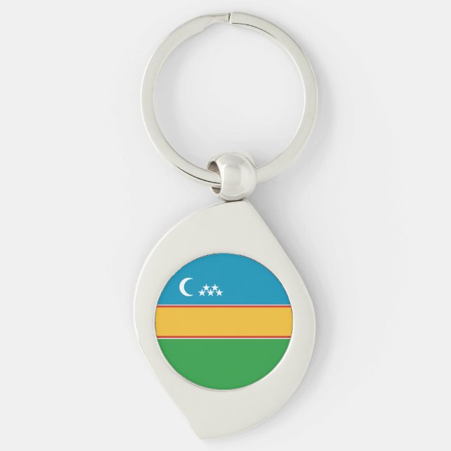 Llavero Bandera de Karakalpakstan (Anverso)