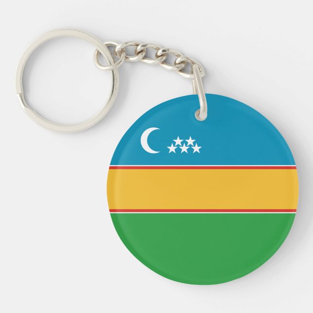 Llavero Bandera de Karakalpakstan (Frente)