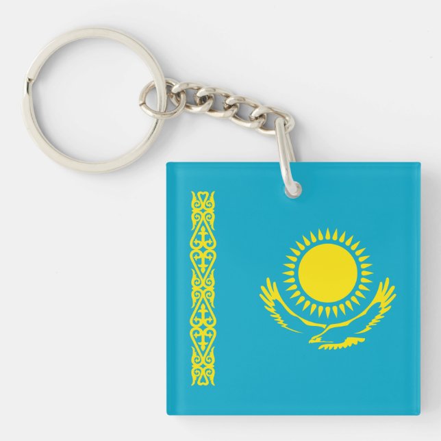 Llavero Bandera de Kazajistán (Frente)