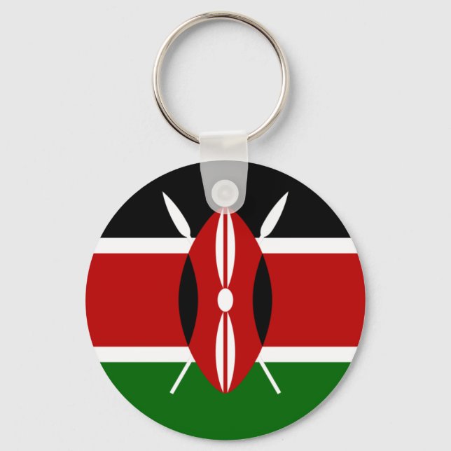 Llavero Bandera de Kenia Keychain (Anverso)