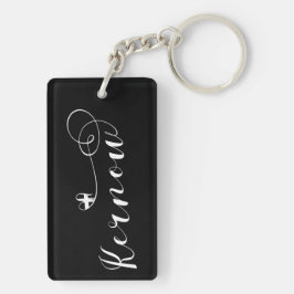 Llavero Bandera de Kernow en el corazón, Cornish, Cornwall