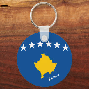 Llavero Bandera de Kosovo y fiesta de Kosovo, patriotas y 