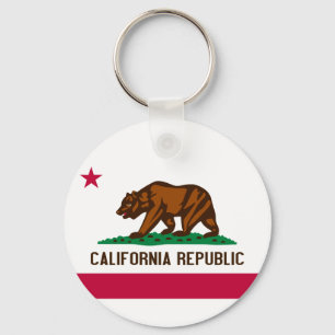 Llavero Bandera de la cadena de claves de California
