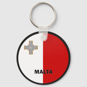 Llavero Bandera de la calidad de Malta Roundel