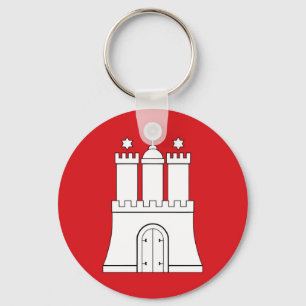 Llavero Bandera de la ciudad de Hamburgo Símbolo de Aleman