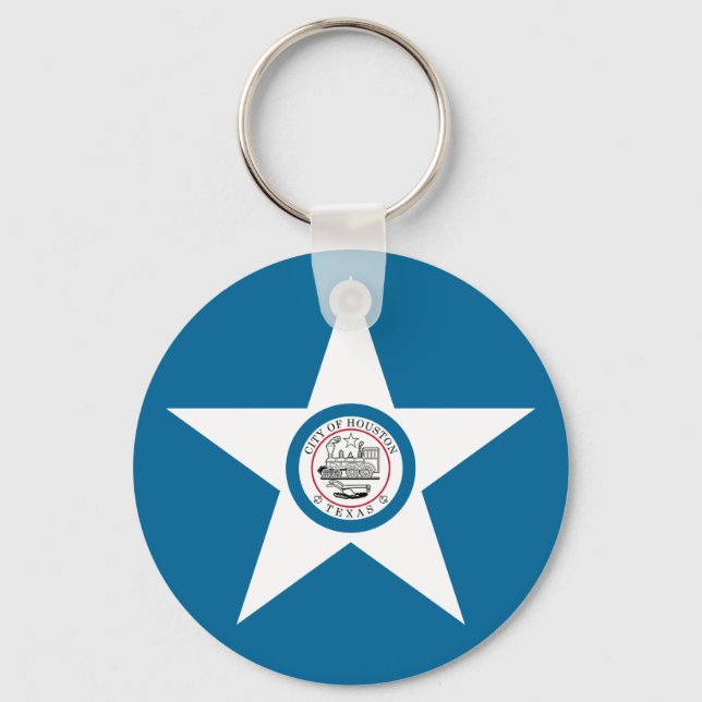 Llavero Bandera de la ciudad de Houston, Texas Keychain (Anverso)