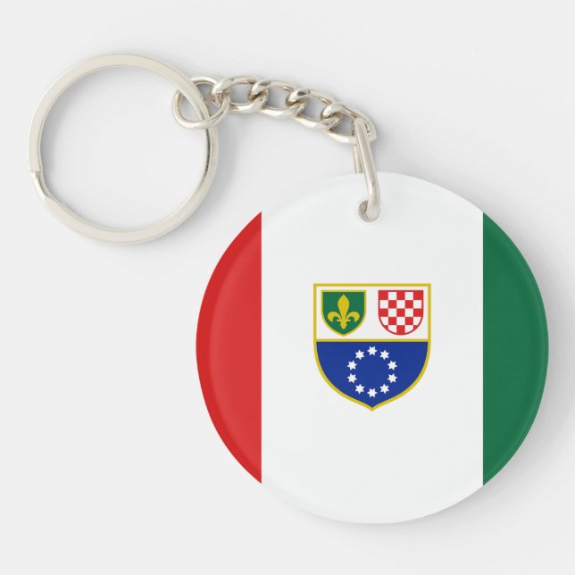 Llavero Bandera de la Federación de Bosnia y Herzegovina (Frente)