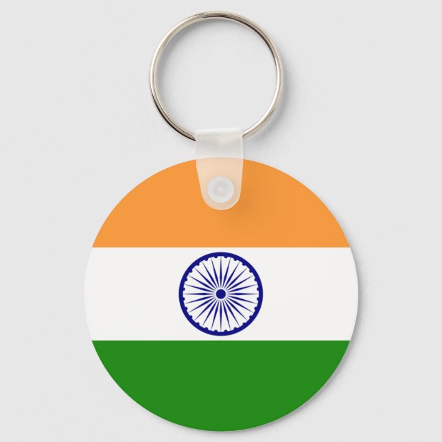 Llavero Bandera de la India (Anverso)